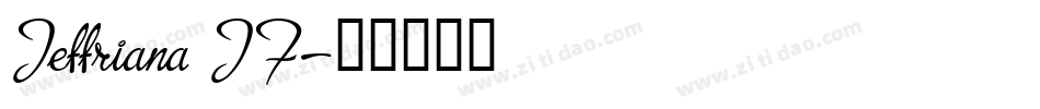 Jeffriana JF字体转换